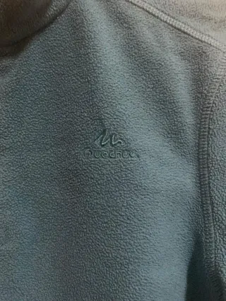 Felpa pile blu con zip