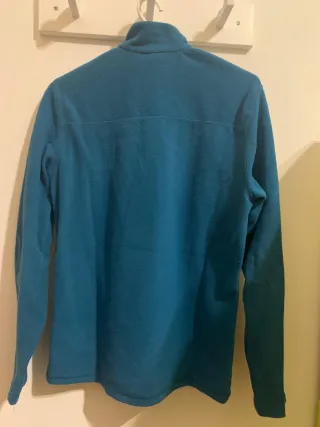 Felpa pile blu con zip