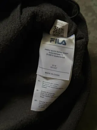 Sudadera Fila Polar Negra y Morada