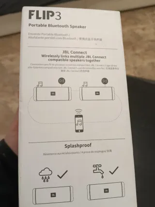 Altavoz JBL Flip 3 Beige/Gris