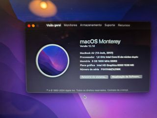 Macbook Air A1466 EMC 3178 8Gb 13" i5 1.8 Ghz 2017