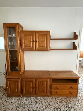 Mueble de salón modular madera