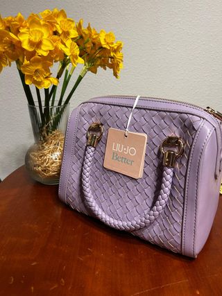 Bolso morado tejido Liu Jo