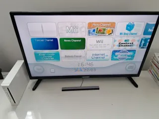 Nintendo Wii completa – Lista para jugar + 2 mando
