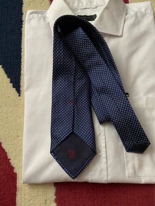 Corbata Carolina Herrera Azul Puntos