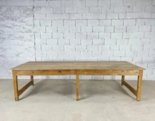 Mesa de madera tipo taller 250cm