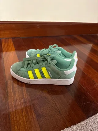 Zapatillas Adidas Campus Verdes y Amarillas