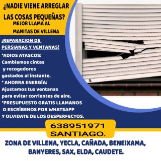 Servicio de manitas del hogar en Villena.