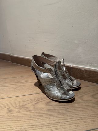 Sandalias de tacón Michael Kors oro/plata