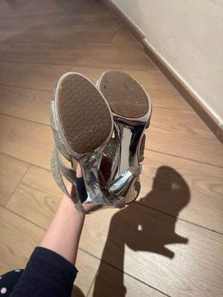 Sandalias de tacón Michael Kors oro/plata