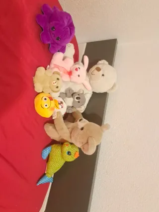 Lote de peluches variados Pequeños a 1€ ud