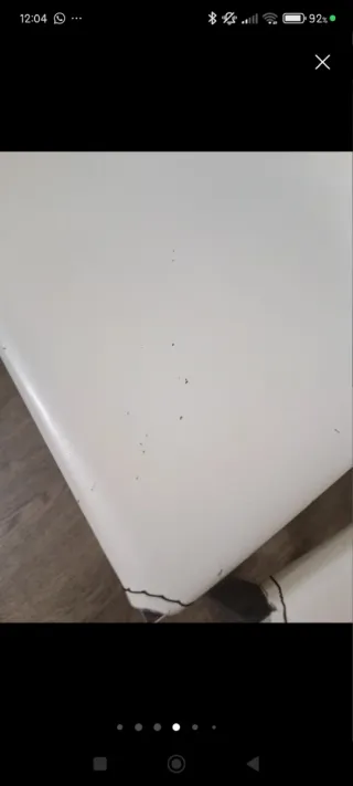 Sillas 4 Blancas piel real