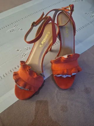 Zapatos de piel 39 color coral