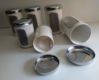 Antiguos BOTES Metálicos para Cocina - MADRID