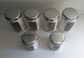 Antiguos BOTES Metálicos para Cocina - MADRID