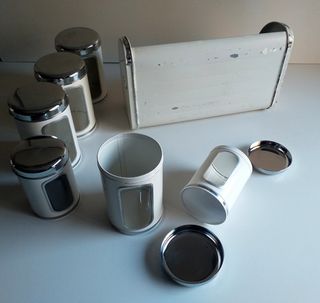 Antiguos BOTES Metálicos para Cocina - MADRID