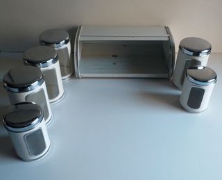 Antiguos BOTES Metálicos para Cocina - MADRID