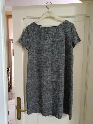 Vestito Zara fantasia grigio