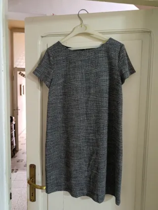 Vestito Zara fantasia grigio