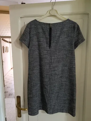 Vestito Zara fantasia grigio
