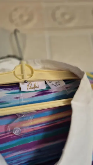 Camicia a righe multicolor