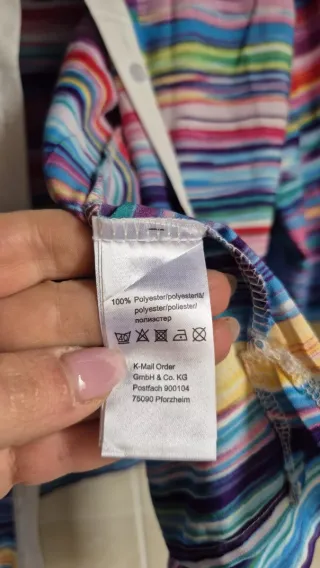 Camicia a righe multicolor