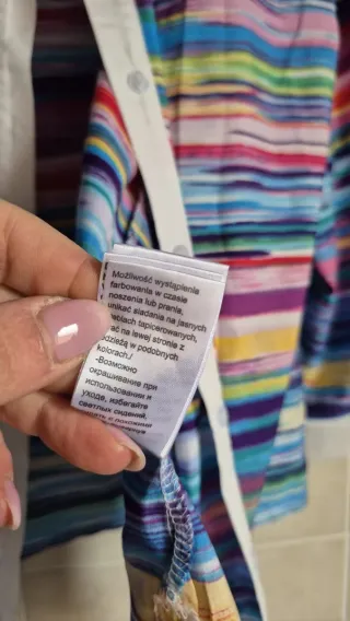 Camicia a righe multicolor