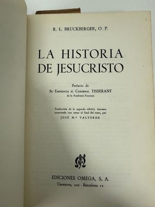 Libro La historia de Jesucristo. 1966