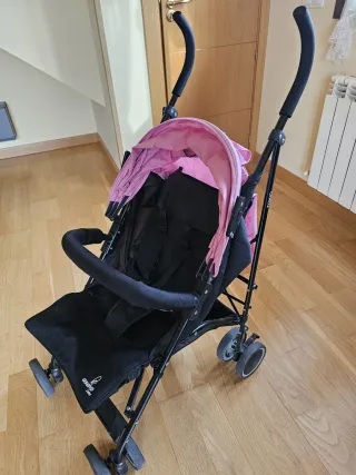 Carro de paseo Minnie rosa y negro