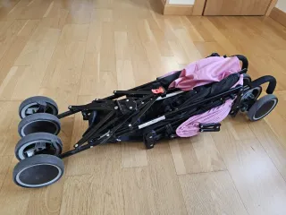 Carro de paseo Minnie rosa y negro