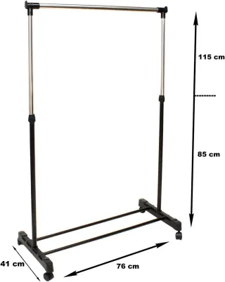 Perchero Burro Metálico Con Ruedas 115x76x41 NUEVO