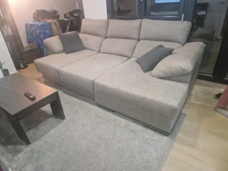 Sofá Chaise Longue Beige