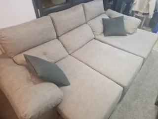 Sofá Chaise Longue Beige