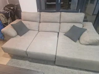 Sofá Chaise Longue Beige