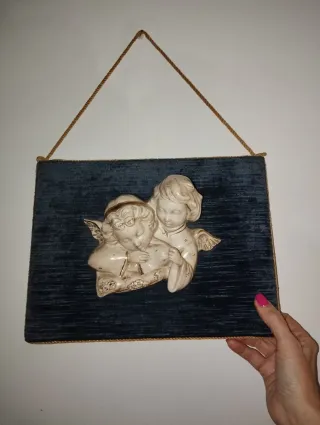 Quadro capezzale con angioletti