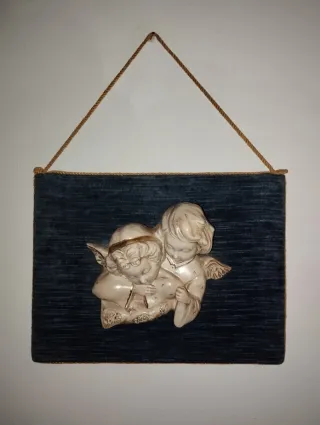 Quadro capezzale con angioletti