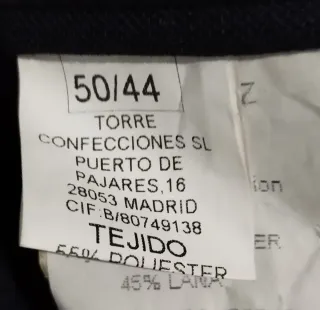 Americana Clásica Azul Marino - Mezcla de Lana