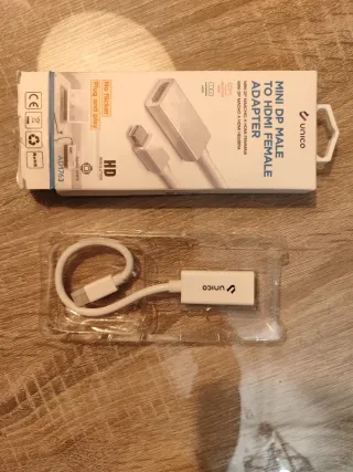 Adaptador Mini DP Macho a HDMI Hembra Unico