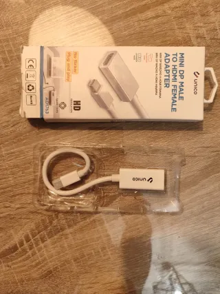 Adaptador Mini DP Macho a HDMI Hembra Unico
