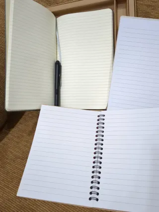 Lote 5 cuadernos + Bolígrafo