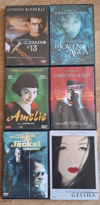 Lote 6 Películas DVD (Español)