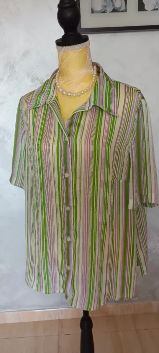 Conjunto kimono y blusa seda talla 54/56