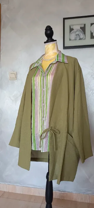 Conjunto kimono y blusa seda talla 54/56