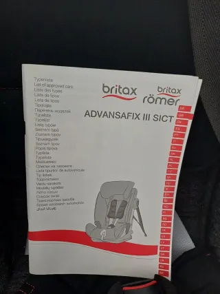 Silla coche Britax romer advanfix 3 Sict Isofix 1-