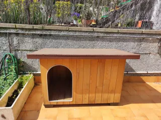 Caseta Exterior Perros Madera
