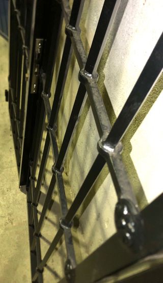 Puerta reja cancela de 2 hojas estilo castellana