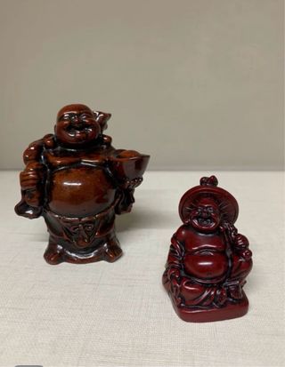 Lote Figuras Budas y Shoguns de resina