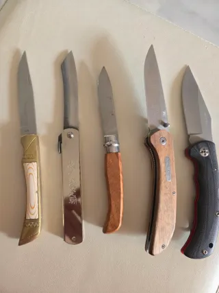 Lote 5 herramientas de corte