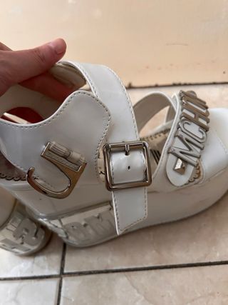 Tacones blancos plataforma