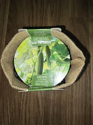 Pack Cultivo Mini Pepino nuevo semillas y sustrato